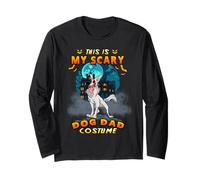 This Is My Scary Dog Dad Costume Funny Halloween Costume Maglia a Manica
