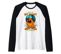 This Is My Scary Dog Dad Costume Funny Halloween Costume Maglia con Maniche Raglan