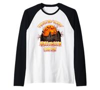 This is My Scary Halloween Costume House Moon Creepy Horror Maglia con Maniche Raglan