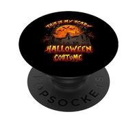 This is My Scary Halloween Costume House Moon Creepy Horror PopSockets PopGrip Adesivo