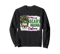 This Is My Scary Mama Costume Halloween Skull Leopard Felpa