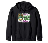 This Is My Scary Nana Costume Skull Leopard Halloween Felpa con Cappuccio