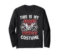 This Is My Scary Vampcat Costume Vampire Cat Halloween Maglia a Manica