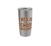 This Is My School Uniform Studente del caos in icchiere termico in acciaio inox doppia parete