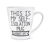 This Is My Self-Isolation Mug Hands Off 341ml Latte Tazza 2020 Asociale Scherzo