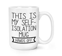 This Is My Self-Isolation Mug Hands Off 426ml Grande Tazza 2020 Asociale Scherzo