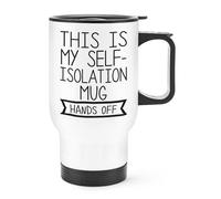 This Is My Self-Isolation Mug Hands Off Viaggio Tazza con Manico 2020 Scherzo