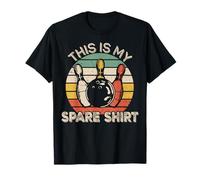 This Is My Spare Shirt Retro Bowling Bowler Funny Maglietta