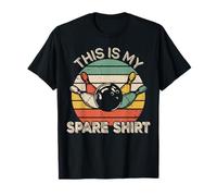 This Is My Spare Shirt Retro Bowling Bowler Funny Maglietta