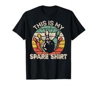 This Is My Spare Shirt Retro Bowling Bowler Funny Maglietta