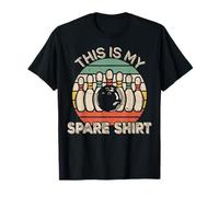 This Is My Spare Shirt Retro Bowling Bowler Funny Maglietta