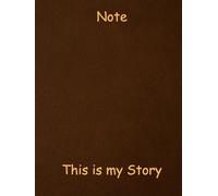 This is My Story: A Beautiful 8.25 x 11 Inch Leather Hardcover Journal with 220 Premium Pages to Capture Your Life, Thoughts, and Dreams