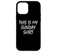 This Is My Sunday Shirt Funny Prank April Fools Day Custodia per iPhone 12 mini