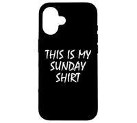 This Is My Sunday Shirt Funny Prank April Fools Day Custodia per iPhone 16