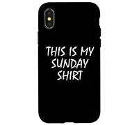 This Is My Sunday Shirt Funny Prank April Fools Day Custodia per iPhone X/XS