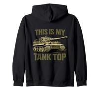 This Is My Tank Armor Military Joke Felpa con Cappuccio