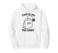This Is My Tea Shirt Clever Pun for Tea Bevitore Felpa con Cappuccio
