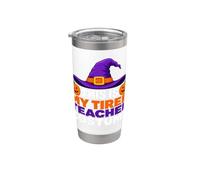 This is My Tired Teacher Costume Funny Halloween Bicchiere termico in acciaio inox doppia parete