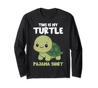 This Is My Turtle Pigiama Shirt Cute Design Maglia a Manica
