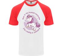 This Is My Unicorn Costume Vestito DA UOMO S/S Baseball T-Shirt