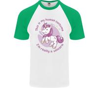 This Is My Unicorn Costume Vestito DA UOMO S/S Baseball T-Shirt