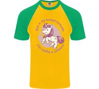 This Is My Unicorn Costume Vestito DA UOMO S/S Baseball T-Shirt