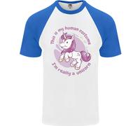 This Is My Unicorn Costume Vestito DA UOMO S/S Baseball T-Shirt
