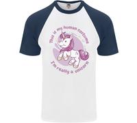 This Is My Unicorn Costume Vestito DA UOMO S/S Baseball T-Shirt
