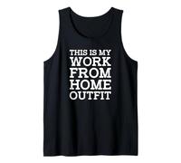 This Is My Work From Home Outfit Funny Online Job Worker Canotta