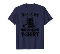 This Is My Work From Home T-Shirt Cat Drinking Coffee Cool Maglietta