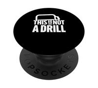 This Is Not A Drill Funny Hammer Builder Woodworking Humor PopSockets PopGrip Adesivo