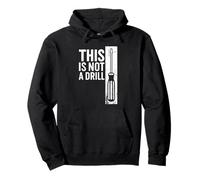 This Is Not A Drill Funny Screwdriver White Retro Vintage Felpa con Cappuccio