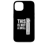 This Is Not A Drill Funny Wrench White Retro Vintage Humor Custodia per iPhone 13