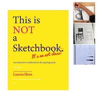 This is Not A Sketchbook It's an Art Class Spiral - Blocco da disegno rilegato | Libro di lavoro interattivo e libro da colorare per scrittura, pittura, schizzi e scarabocchi Aldult