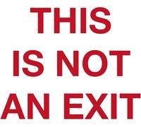 this is not an exit - translucent blood red-Import USA)