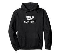 This Is Not Content Felpa con Cappuccio