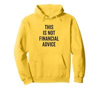 This Is Not Financial Advice Humorous Statement Grafica Felpa con Cappuccio