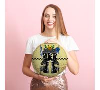 This Is Ska 35.6cm Cuscino Rotondo Gemme Cerchio Cuscino