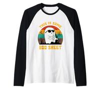 This Is Some Boo Sheet Groovy Ghost - Costume retrò per Halloween Maglia con Maniche Raglan