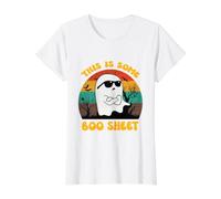 This Is Some Boo Sheet Halloween Ghost Groovy Uomini Donne Bambini Maglietta con Stampa Grafica Economica, Donna, Bianco, L