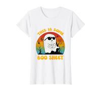 This Is Some Boo Sheet Halloween Ghost Groovy Uomini Donne Bambini Maglietta con Stampa Grafica Economica, Donna, Bianco, L