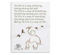 This Is Tai Chi A Path to Conscious Living Canvas Art Print Zen Wall Decor for Creating a Calm and Centered Home(Framed,12x18inch(30x45cm))