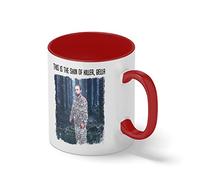 This is the skin of killer Bella Trending Bianco tazza di caffè con Red Rim & Handle Mug