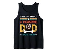 This Is What A Pawsome Dad Look Likes Bearded Collie Dog Dad Canotta