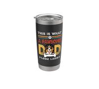 This Is What A Pawsome Dad Look Likes Bernese Mountain Dog Bicchiere termico in acciaio inox doppia parete