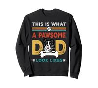 This Is What A Pawsome Dad Look Likes Border Collie Dog Dad Felpa