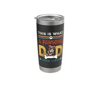 This Is What A Pawsome Dad Look Likes Boxer Dog Dad Bicchiere termico in acciaio inox doppia parete