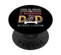 This Is What A Pawsome Dad Look Likes Boxer Dog Dad PopSockets PopGrip Adesivo