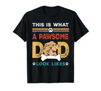 This Is What A Pawsome Dad Look Likes Cockapoo Dog Dad Maglietta