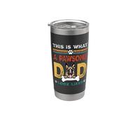 This Is What A Pawsome Dad Look Likes German Shepherd Dog Bicchiere termico in acciaio inox doppia parete